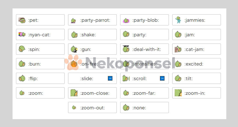 kode emoji durian di tiktok