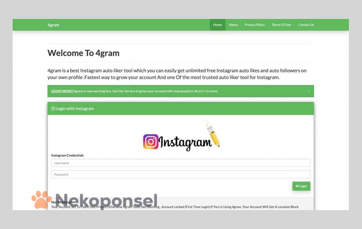 link penambah followers instagram tanpa password 4gram.net